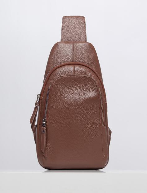 Мужская кожаная сумка Richet 2411LN 351 Рыжий