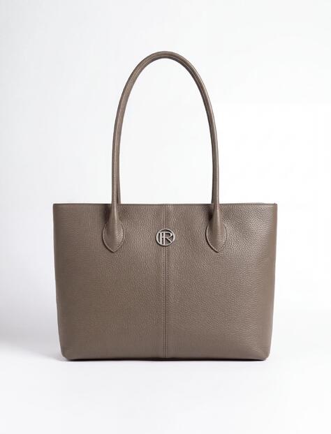 Женская кожаная сумка Richet 3295LN 612 Тауп