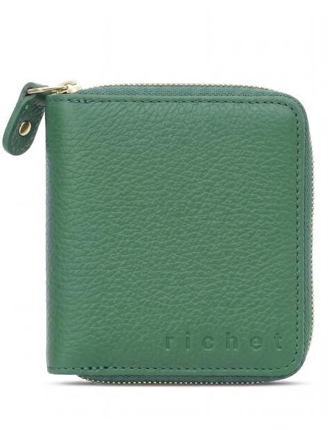 Кошелек кожаный от Richet Ri-020PW/з 268 Зеленый